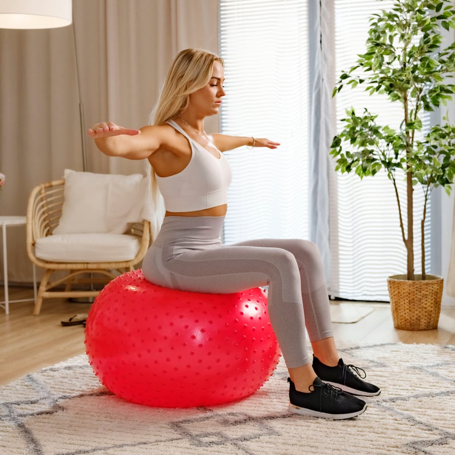 Piłka fitness z wypustkami 65cm - 2