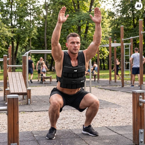 Zátěžová vesta 30 kg HS-130WW_8