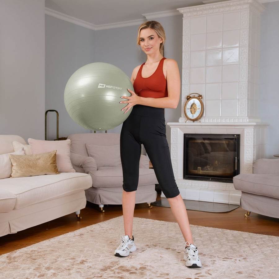 Yoga ball 45cm HS-R045YB - sage - 4