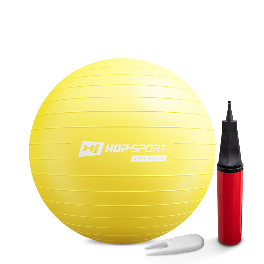 Piłka fitness 55cm z pompką - ż - 0