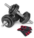 Cast Iron Dumbbell Set 2x15kg w - 10