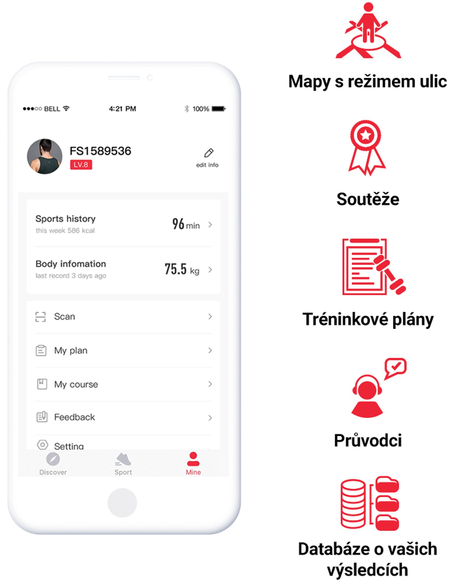 Domácí trénink s aplikací FitShow