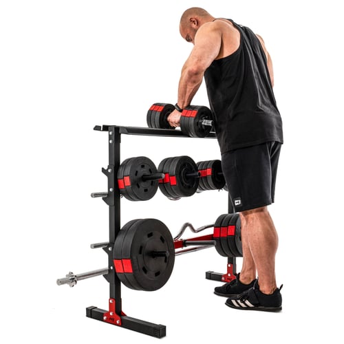 Stojak na obciążenie, hantle i