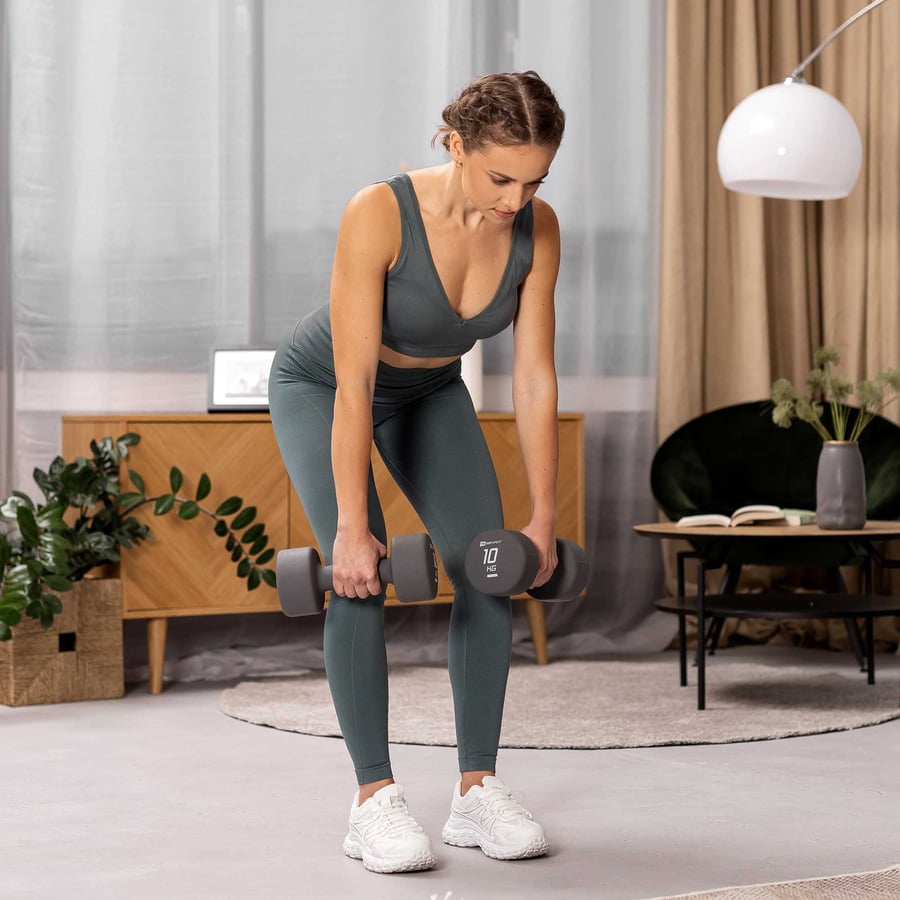 Zestaw hantelek winylowych okrą - 2