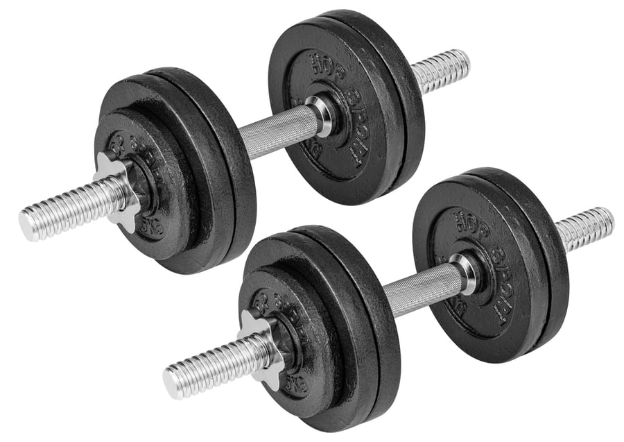 Cast Iron Dumbbell Set 2x15kg w