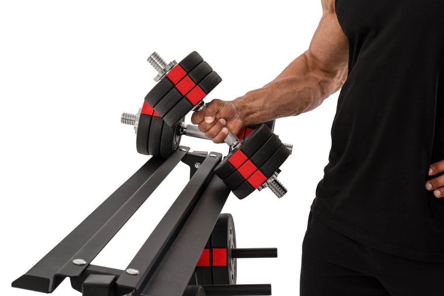 Stojak na obciążenie, hantle i - 4