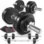 Cast Iron Dumbbell Set 2x15kg w - 0