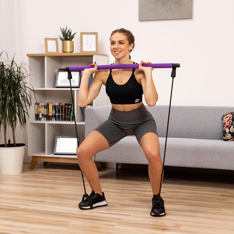 Pilates Bar HS-T090GS purple