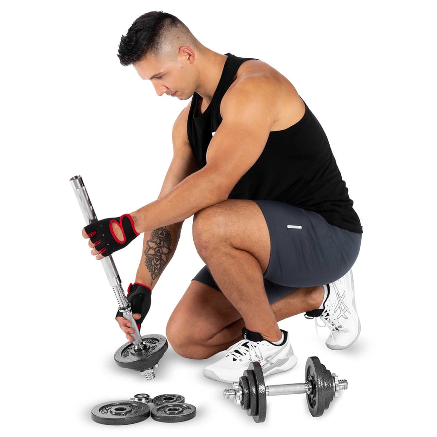 Cast Iron Dumbbell Set 2x15kg w