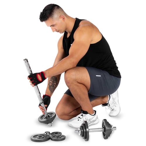 Cast Iron Dumbbell Set 2x15kg w