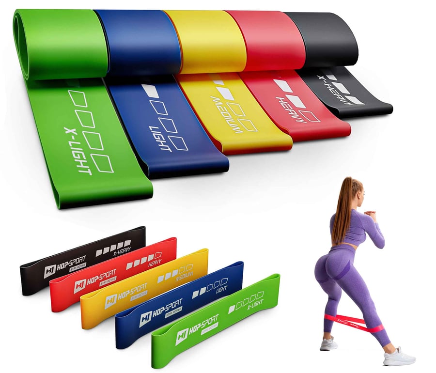 Zestaw taśm oporowych lateksowy