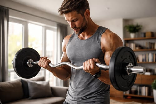 Bicepsový zdvih na kladce i s EZ činkou: úchopy, varianty a technika cviku