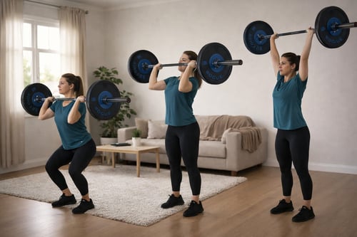 Push press - jak cvičit tlaky nad hlavu s jednoručkami a s velkou činkou