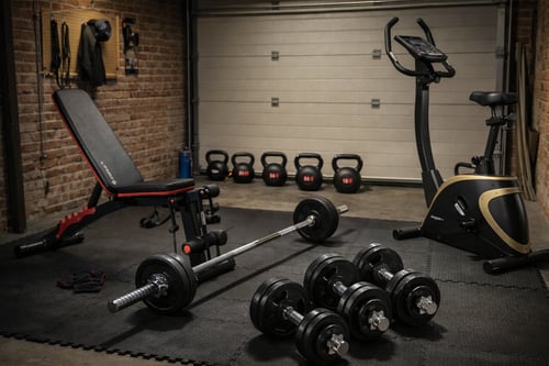 Jak si poskládat kompletní domácí posilovnu: od základního setu až po pokročilou výbavu