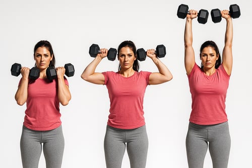 Arnoldovy tlaky s jednoručkami - technika, chyby a výsledky