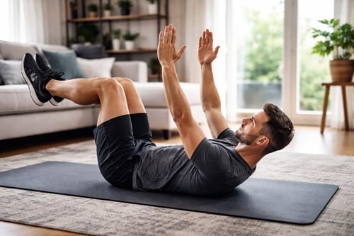 Jak na mrtvého brouka- správná technika cvičení dead bug. Pevný core bez bolesti beder krok za krokem.