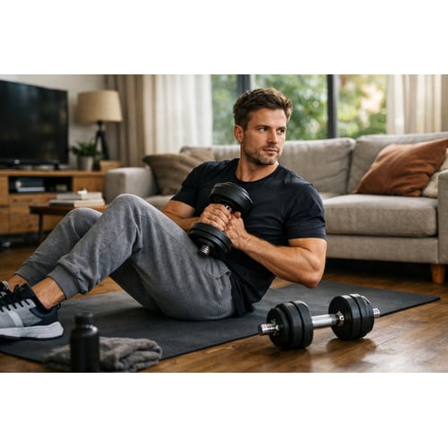 Kruhový trénink s činkami – jak procvičit celé tělo s jednoručkami doma