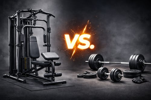 Set činek a kotoučů nebo hotový posilovací stroj? Jak rozhodnout podle vašich cílů