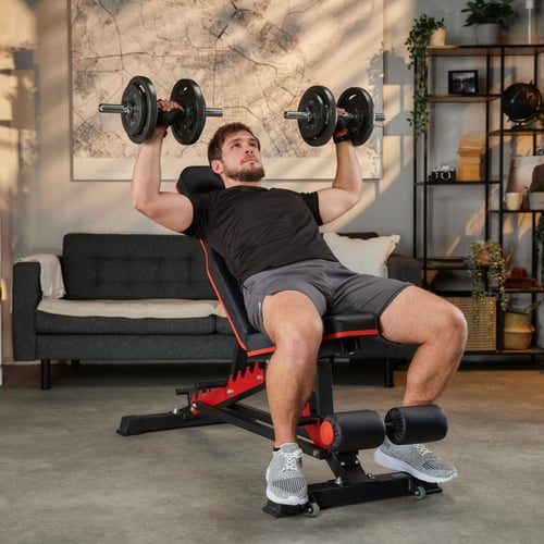 Zestaw hantli żeliwnych, gryfy