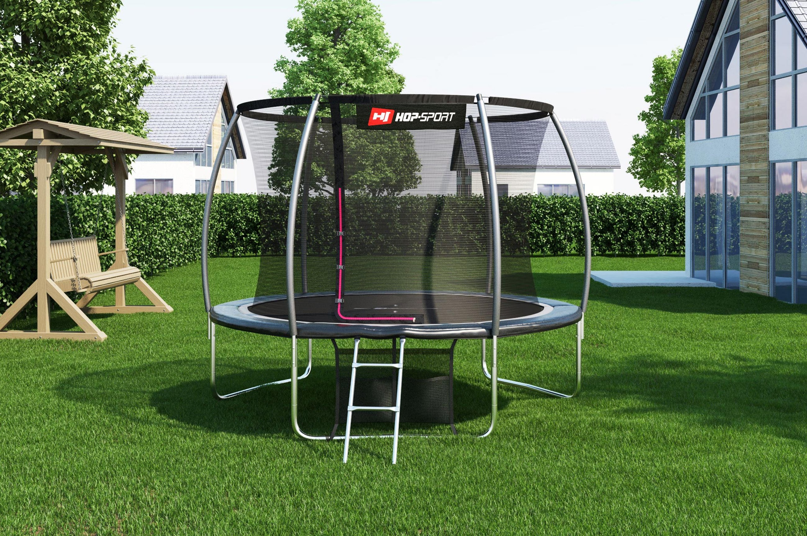 trampolina na zahrade