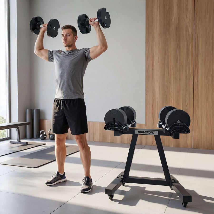 Stojak na hantle regulowane HS-