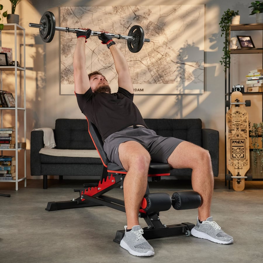 Zestaw hantli żeliwnych, gryfy