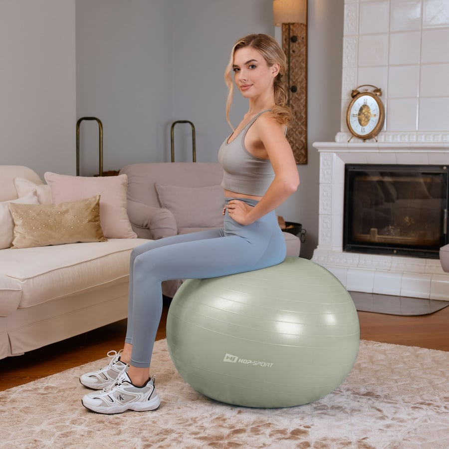 Yoga ball 65cm HS-R065YB - sage - 3