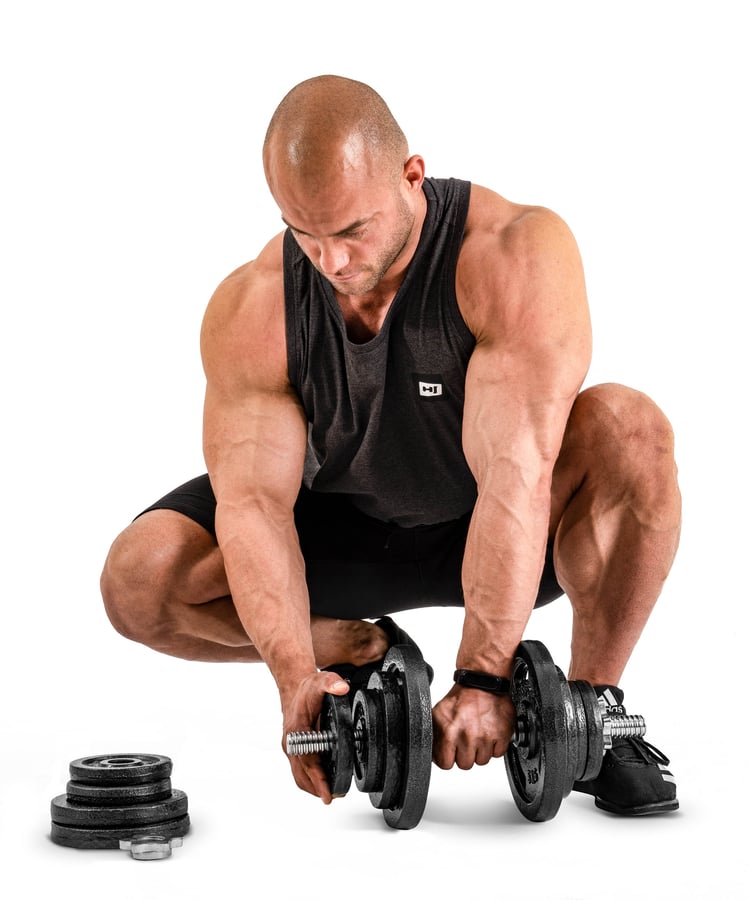 Cast Iron Dumbbell Set 1x20kg w