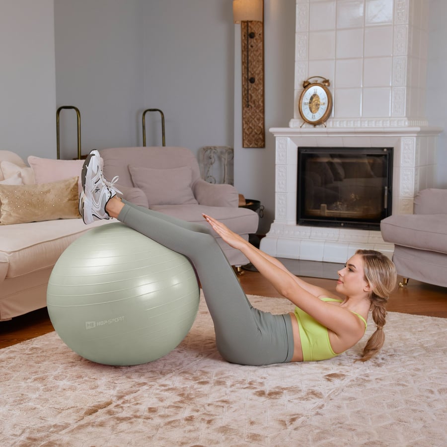 Yoga ball 65cm HS-R065YB - sage - 1