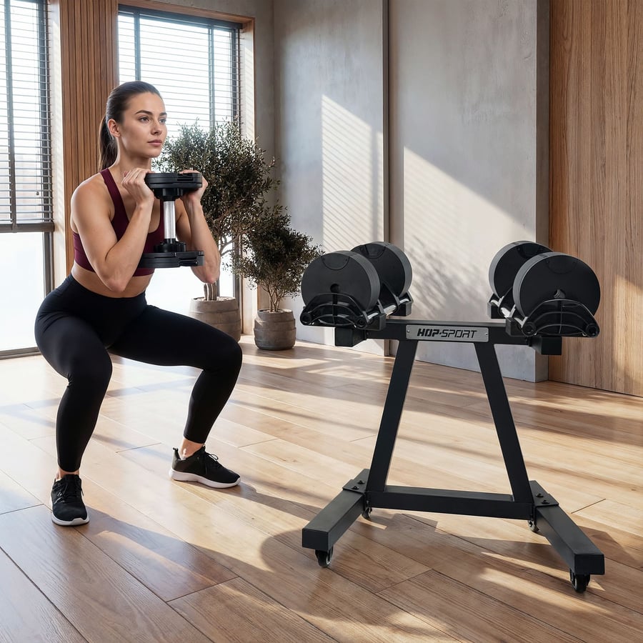 Stojak na hantle regulowane HS-