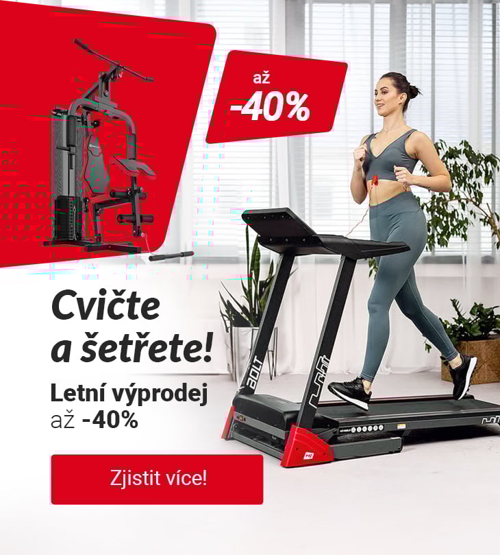 Cvičte a šetřete! Letní výprodej až -40 %