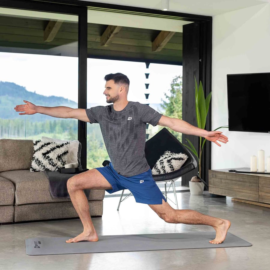 Mata fitness TPE 0,6 cm szara