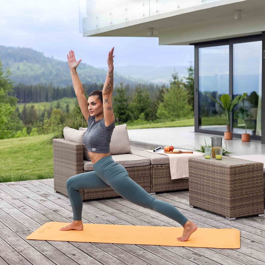 Mata fitness TPE 0,6 cm pomarań