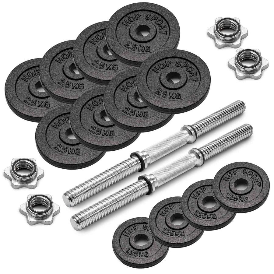 Cast Iron Dumbbell Set 2x15kg w