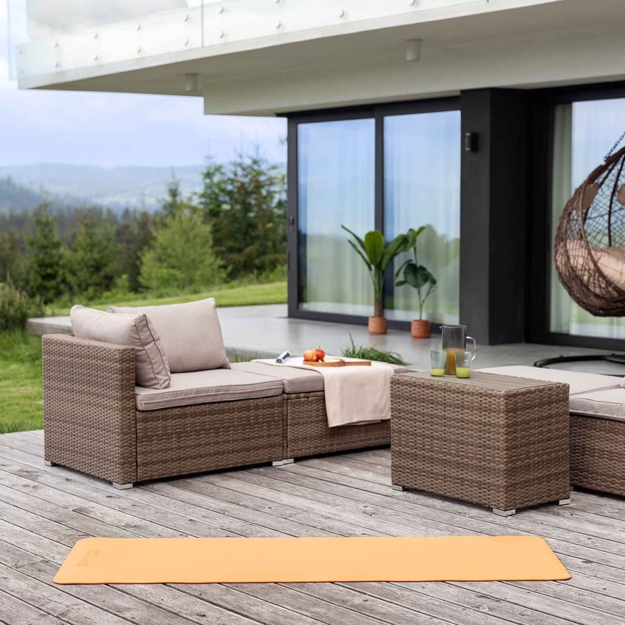 Mata fitness TPE 0,6 cm pomarań