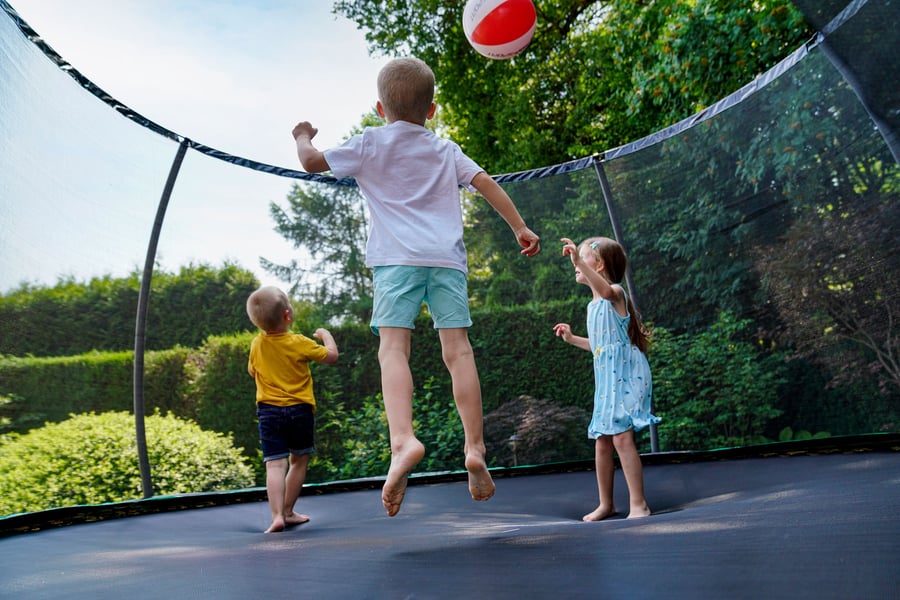 Trampolina 16FT z siatką zewnęt - 1