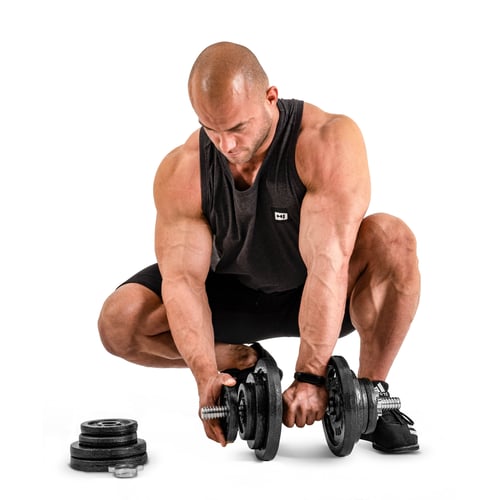 Cast Iron Dumbbell Set 2x15kg w
