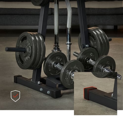 Stojak na obciążenie, hantle i