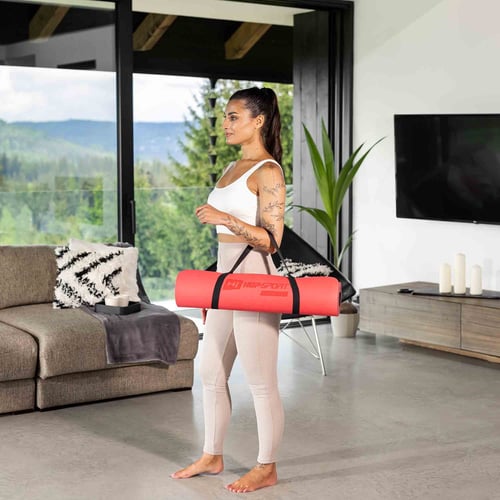 Mata fitness TPE 0,6 cm czerwon