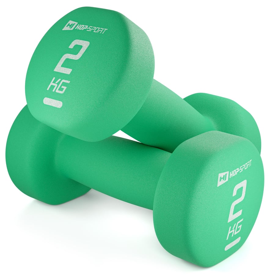 Zestaw hantelek winylowych okrą