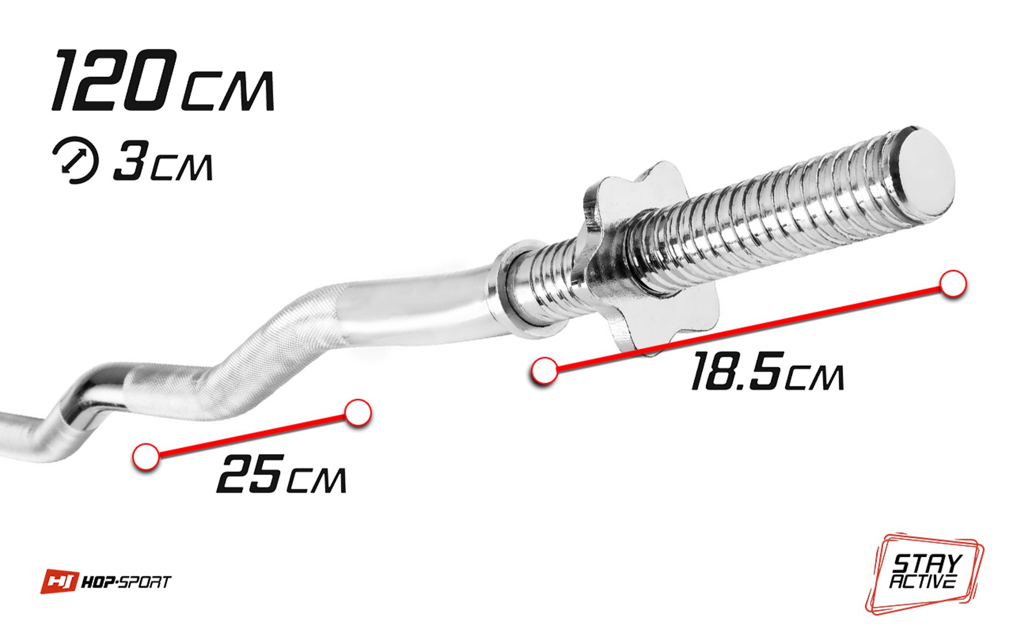 Ohýbaná tyč 120 cm