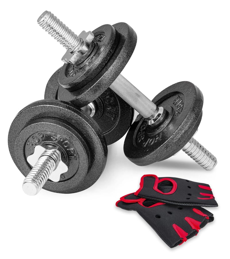 Cast Iron Dumbbell Set 2x10kg w