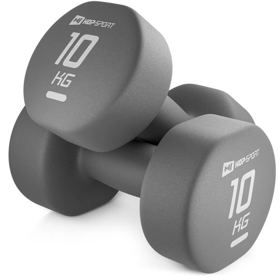 Zestaw hantelek winylowych okrą - 6