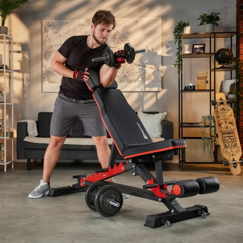 Zestaw hantli żeliwnych, gryfy